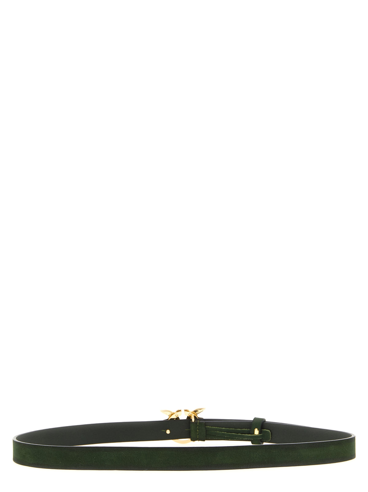 Pinko Love Berry Suede Belt Green