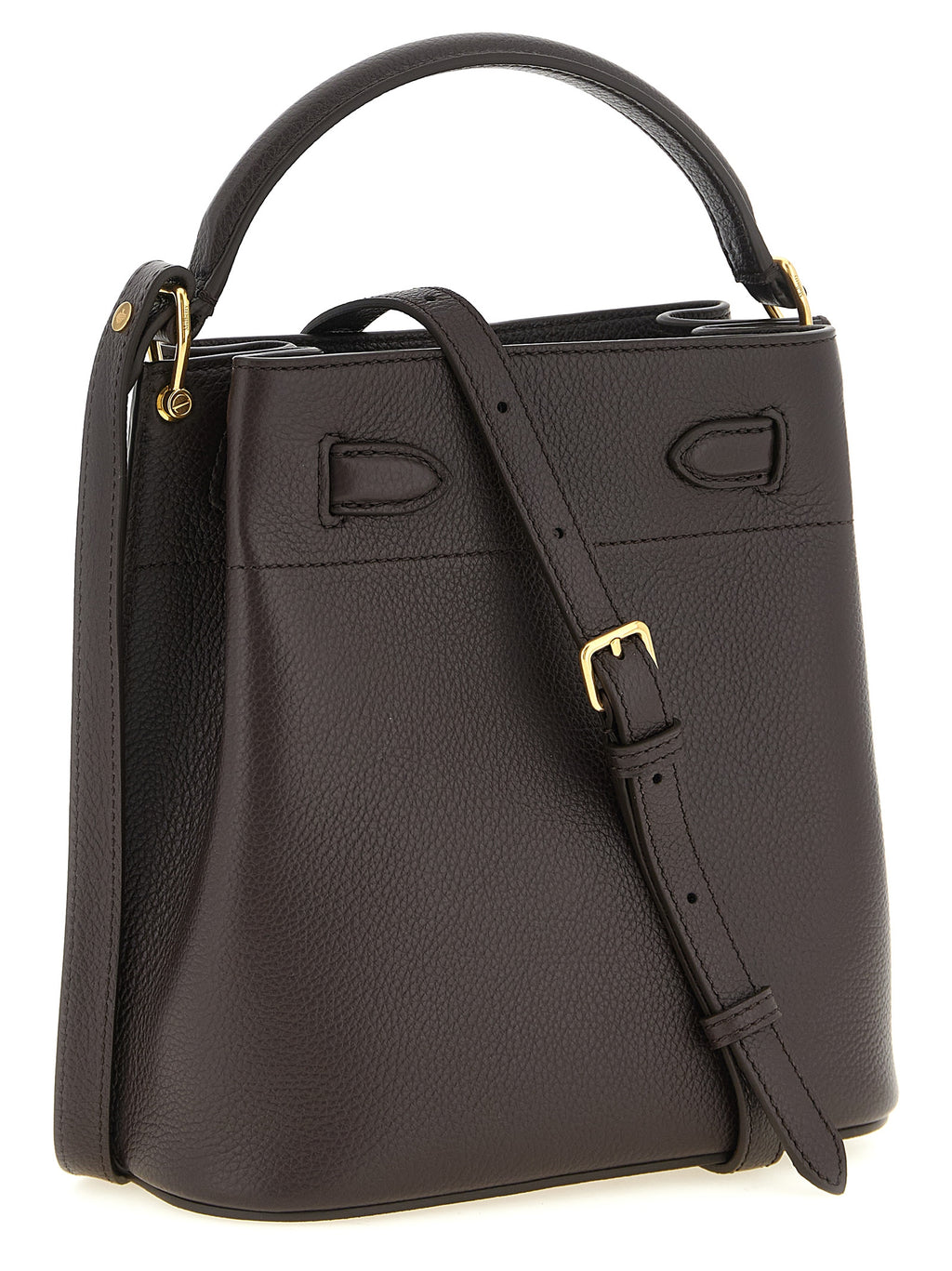 Mulberry Islington Ebony Leather Bucket Bag