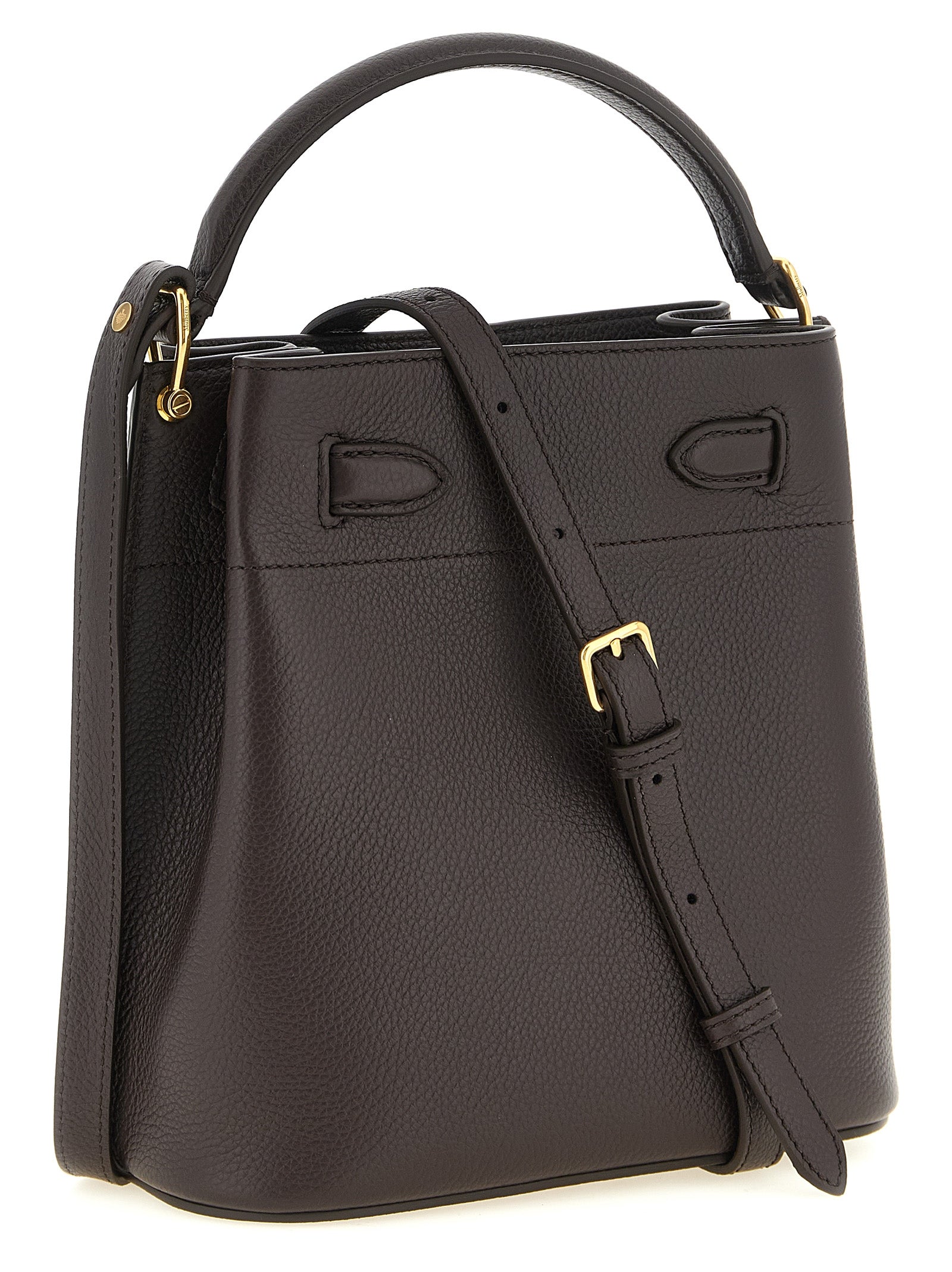 Mulberry Islington Ebony Leather Bucket Bag
