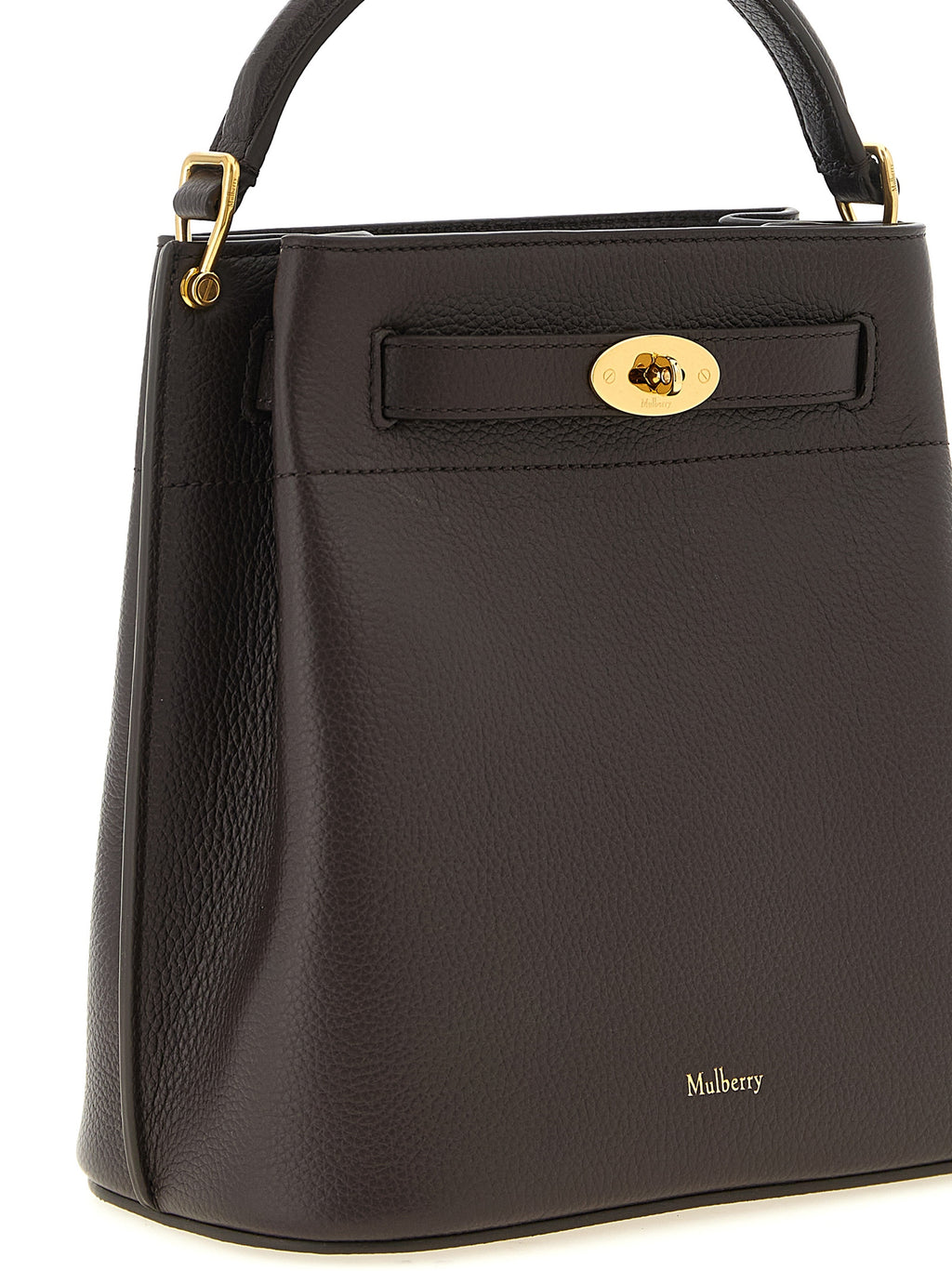 Mulberry Islington Ebony Leather Bucket Bag