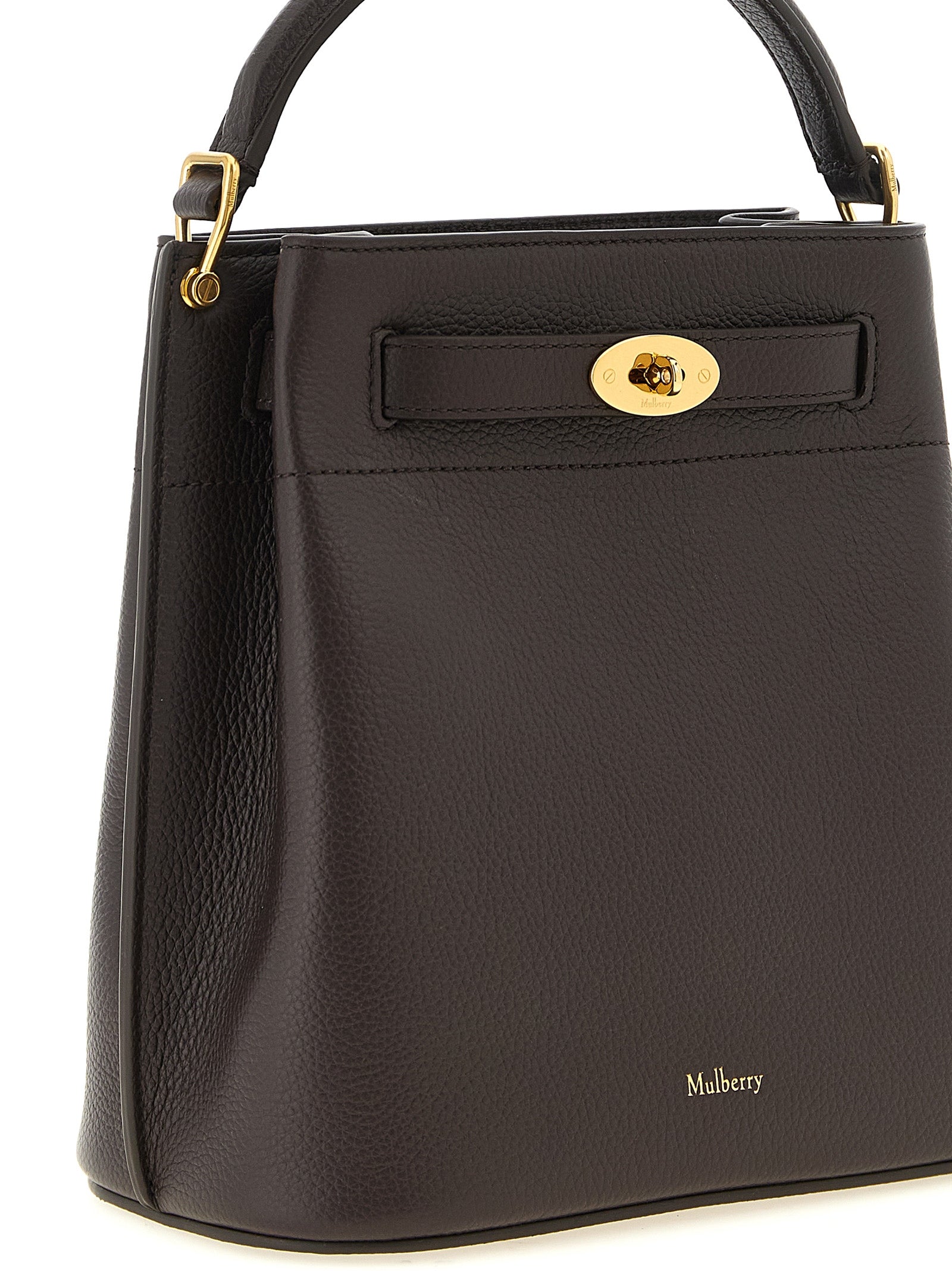 Mulberry Islington Ebony Leather Bucket Bag