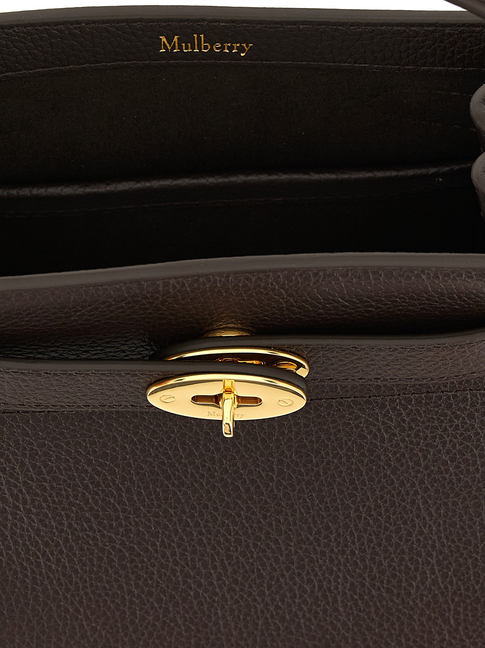 Mulberry Islington Ebony Leather Bucket Bag