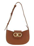 Ferragamo Gabry New Cognac Leather Shoulder Bag