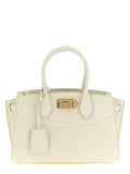 Ferragamo Studio Soft East-West Medium Brown Leather & Suede Shoulder Bag