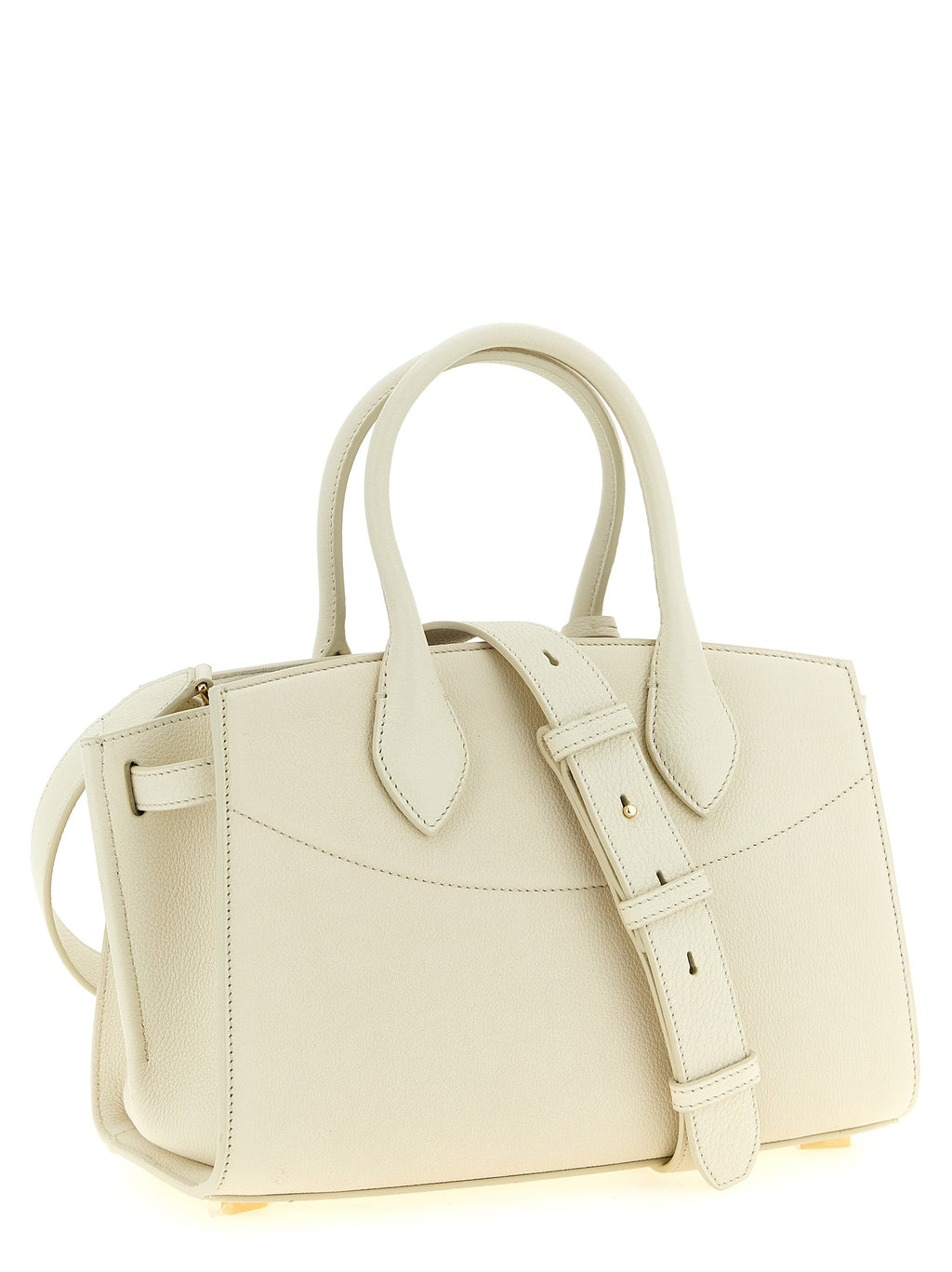 Ferragamo Studio Soft East-West Medium Brown Leather & Suede Shoulder Bag