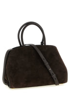Ferragamo Hug S Testa di Moro Suede Handbag