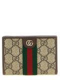 Gucci Ophidia Small GG Supreme Wallet Beige & Brown