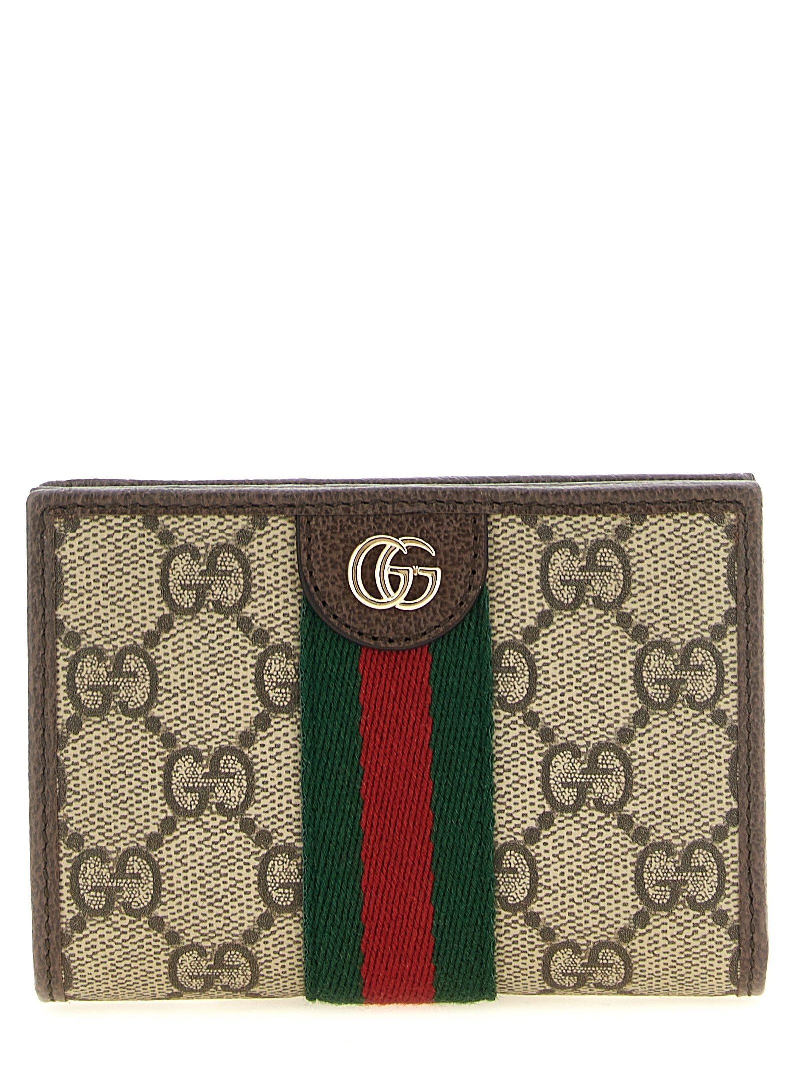 Gucci Ophidia Small GG Supreme Wallet Beige & Brown