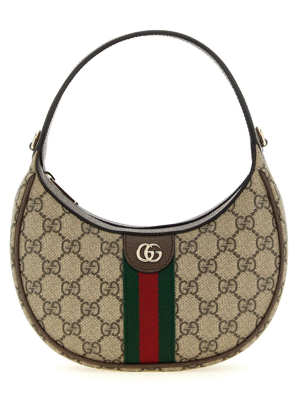 Gucci Ophidia Small GG Monogram Shoulder Bag Beige & Brown
