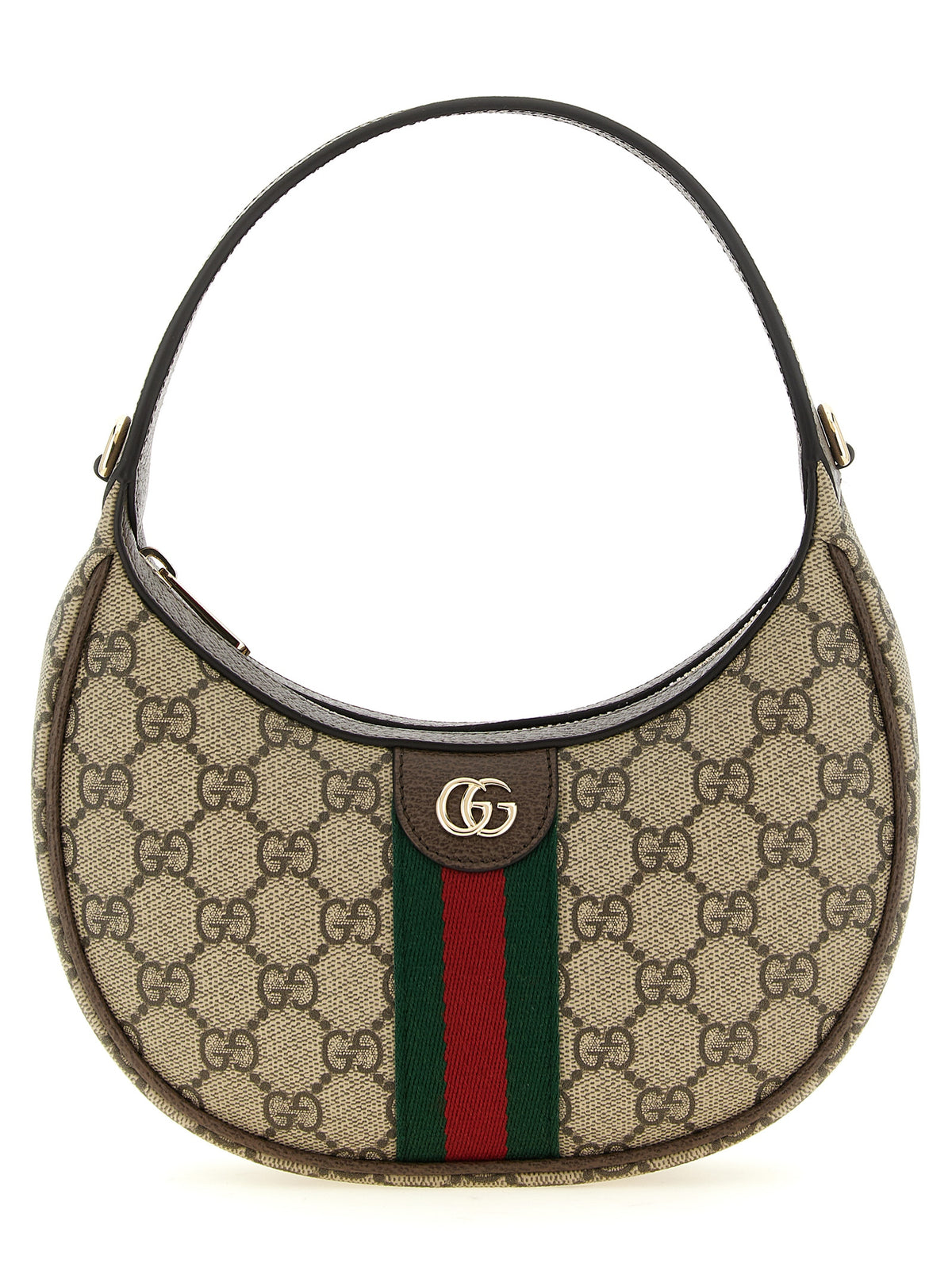 Gucci Ophidia Small GG Monogram Shoulder Bag Beige & Brown