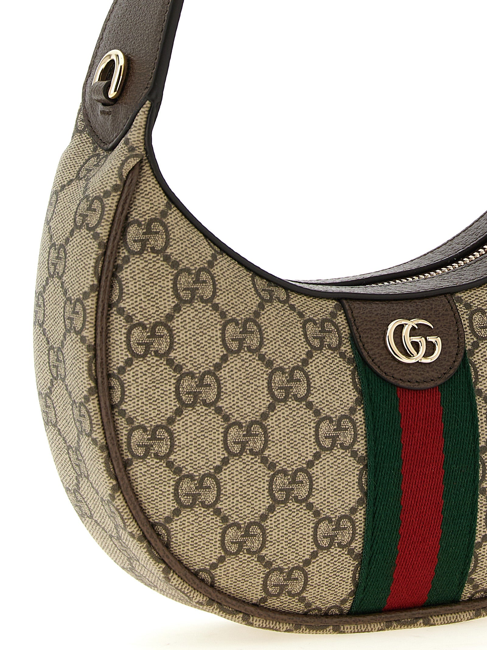 Gucci Ophidia Small GG Monogram Shoulder Bag Beige & Brown