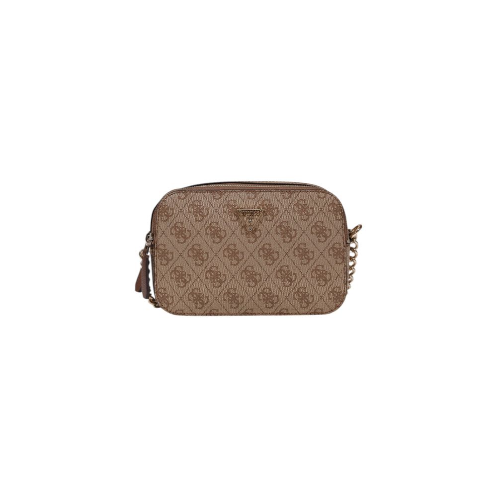 Guess Noelle 4G Logo Latte Brown Mini Crossbody Bag