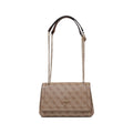 Guess Noelle 4G Logo Latte Brown Mini Crossbody Bag