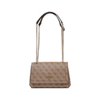 Guess Noelle 4G Logo Latte Brown Mini Crossbody Bag