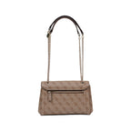 Guess Noelle 4G Logo Latte Brown Mini Crossbody Bag