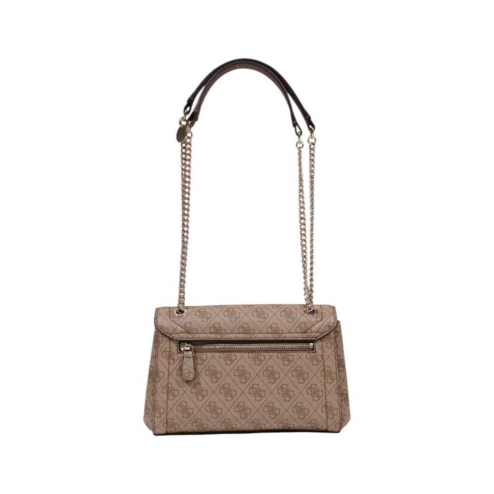 Guess Noelle 4G Logo Latte Brown Mini Crossbody Bag