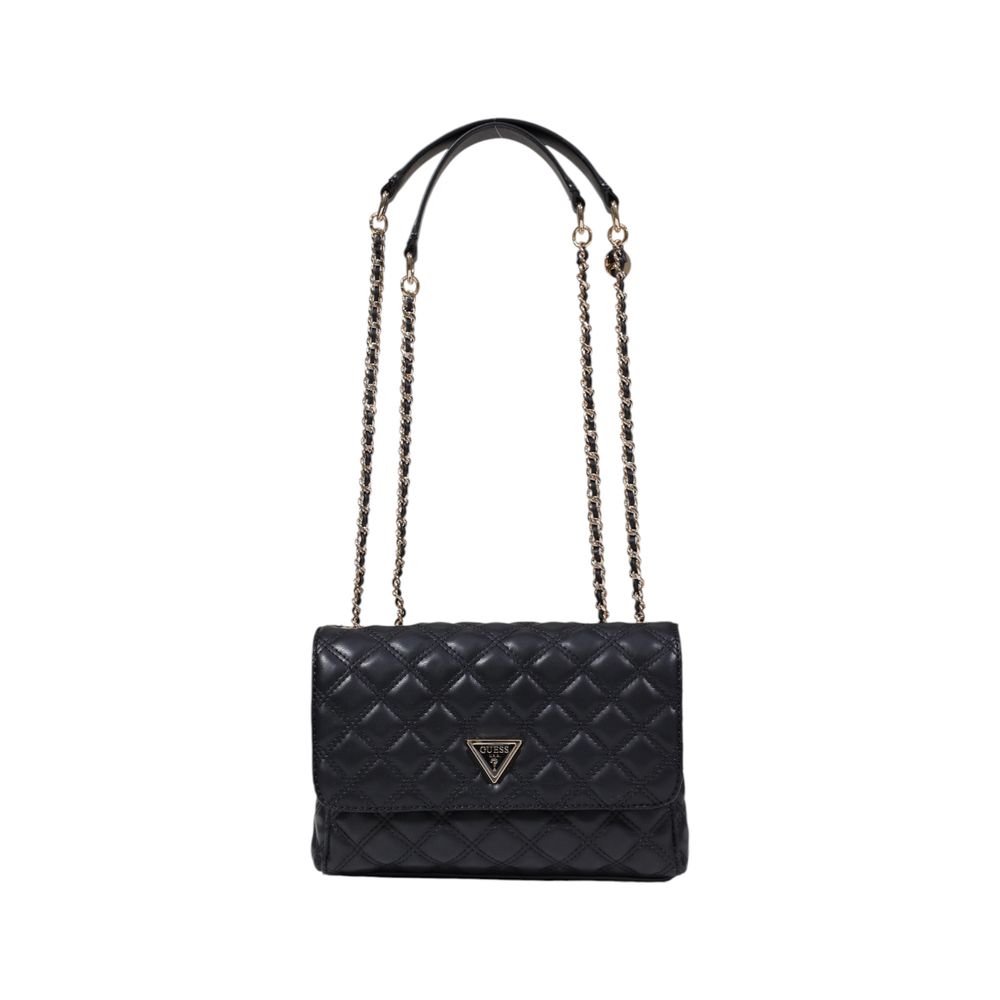Guess Giully Black Quilted Crossbody Bag