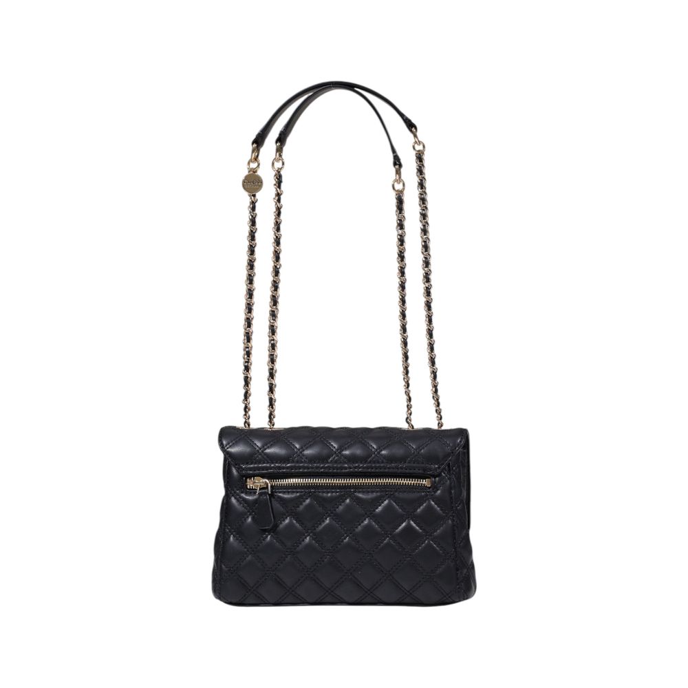 Guess Giully Black Quilted Crossbody Bag