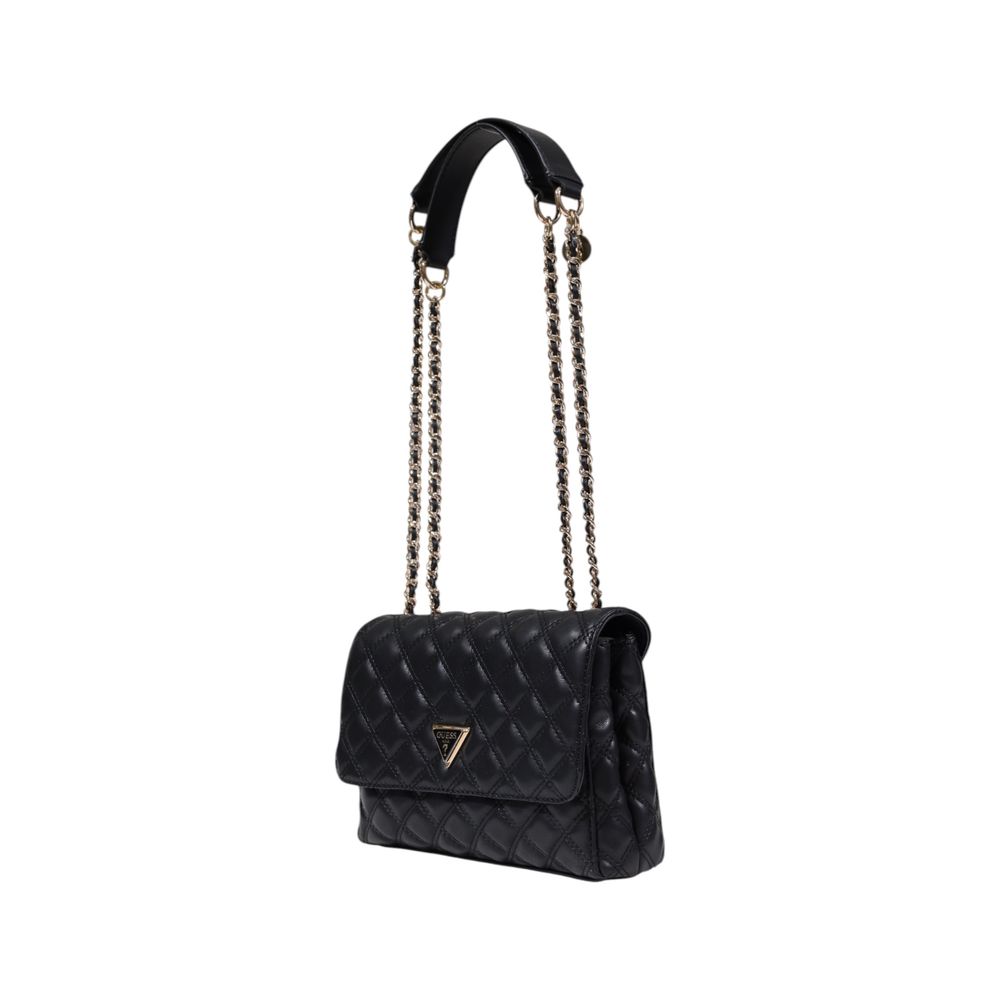 Guess Giully Black Quilted Crossbody Bag