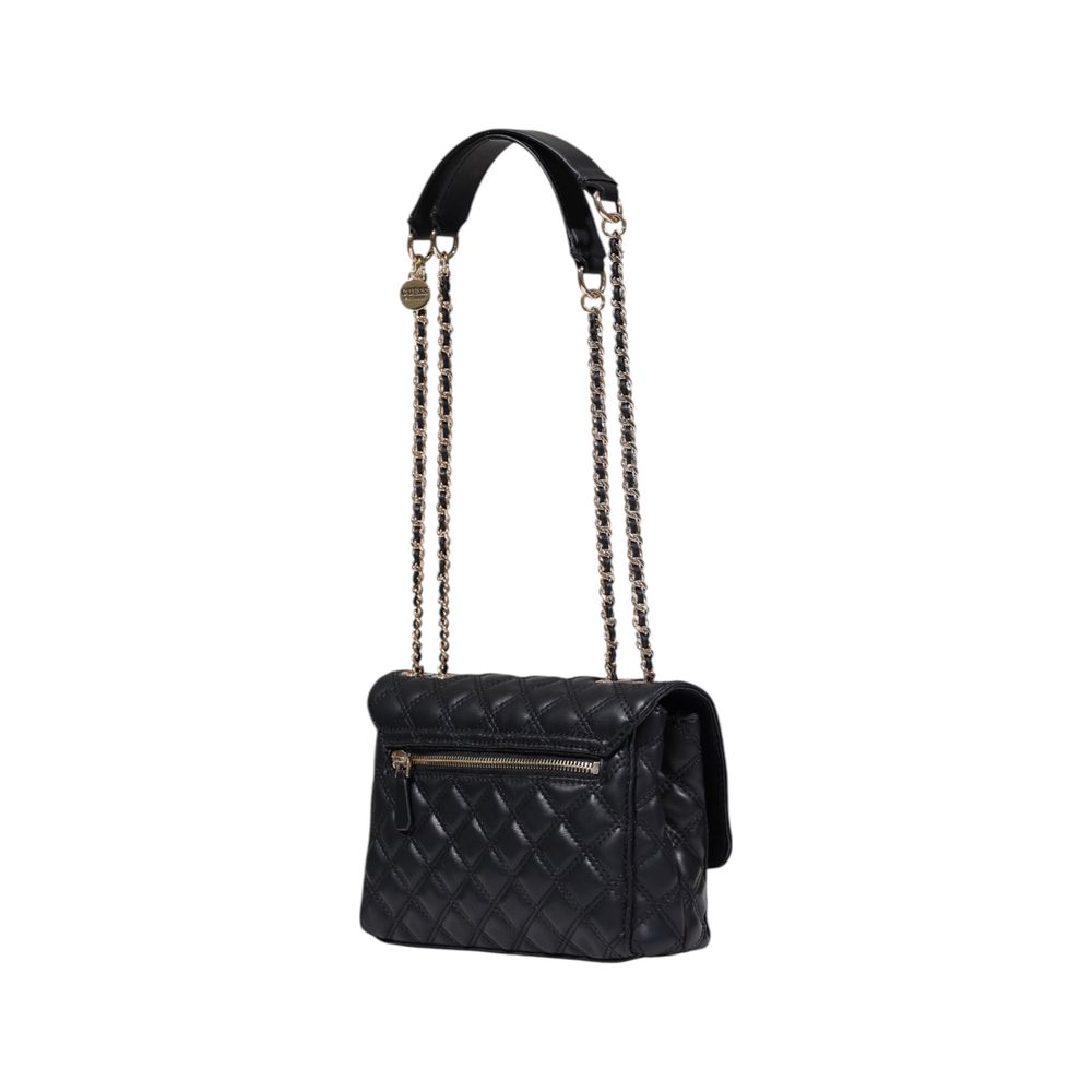 Guess Giully Black Quilted Crossbody Bag