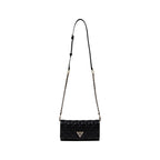 Guess Giully II Black Quilted Crossbody Organizer Bag
