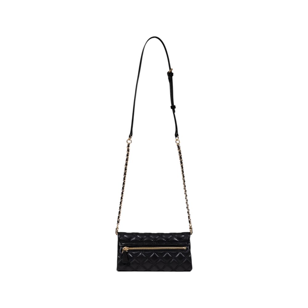 Guess Giully II Black Quilted Crossbody Organizer Bag