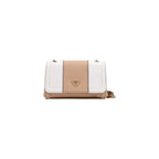 Guess Noelle Saffiano Cream White & Beige Mini Crossbody Bag