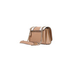 Guess Noelle Saffiano Cream White & Beige Mini Crossbody Bag