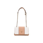 Guess Noelle Saffiano Cream White & Beige Mini Crossbody Bag