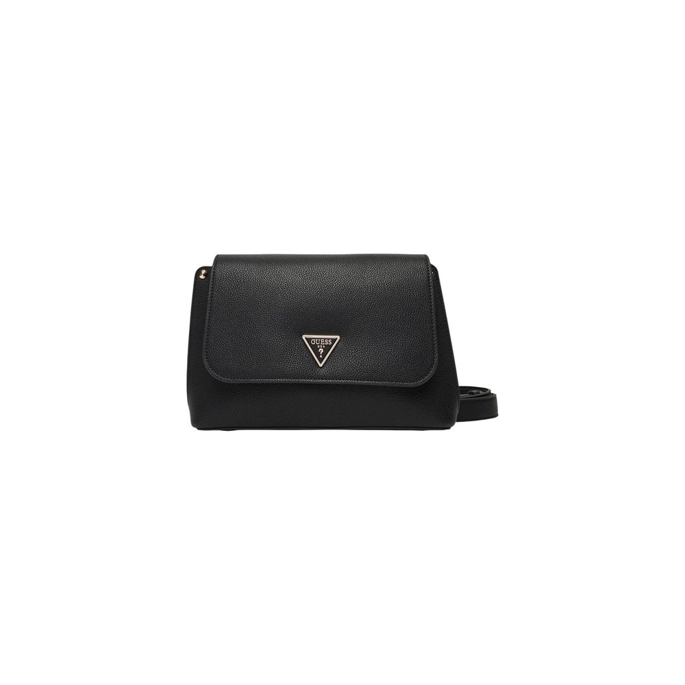 Guess Meridian II Black Flap Crossbody Bag