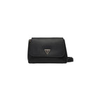 Guess Meridian II Black Flap Crossbody Bag