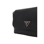 Guess Meridian II Black Flap Crossbody Bag