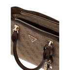 Guess Noelle 4G Logo Latte Brown Handbag