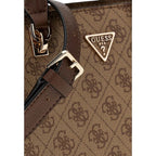 Guess Noelle 4G Logo Latte Brown Handbag