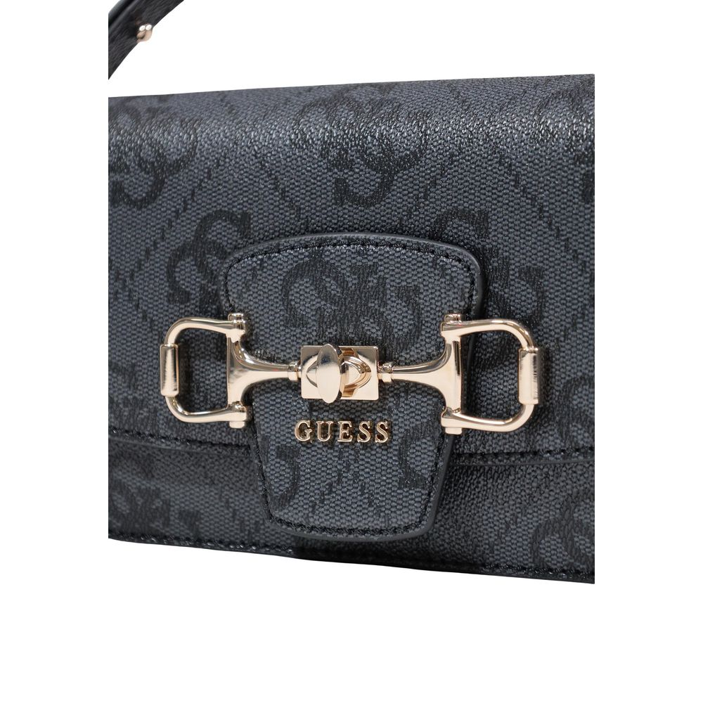 Guess Janie Logo Coal Crossbody Bag