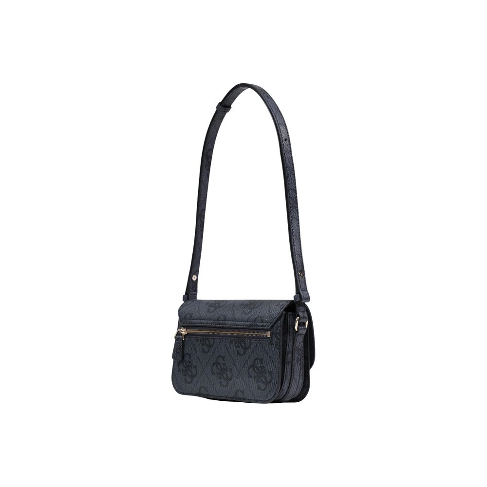 Guess Janie Logo Coal Crossbody Bag