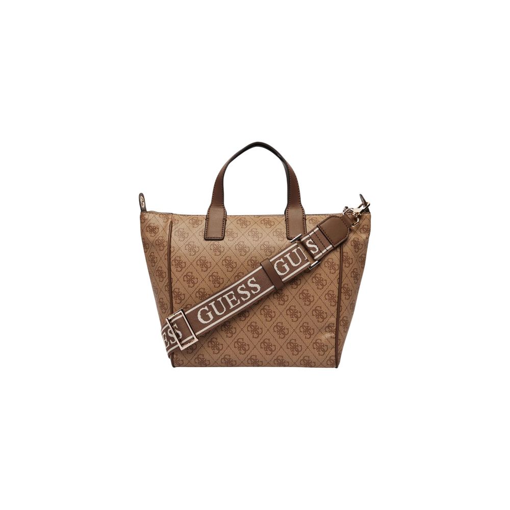 Guess Follie Latte Logo Shopper Tote Bag