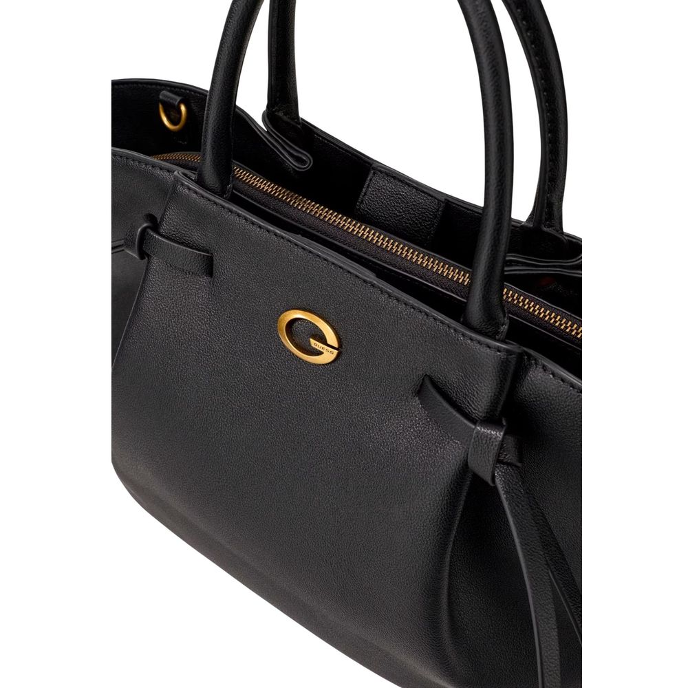Guess Allegra Black Faux Leather Handbag