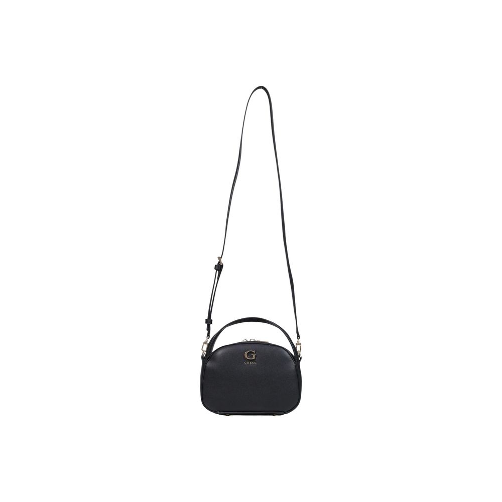 Guess Coleen Black Top Zip Crossbody Bag