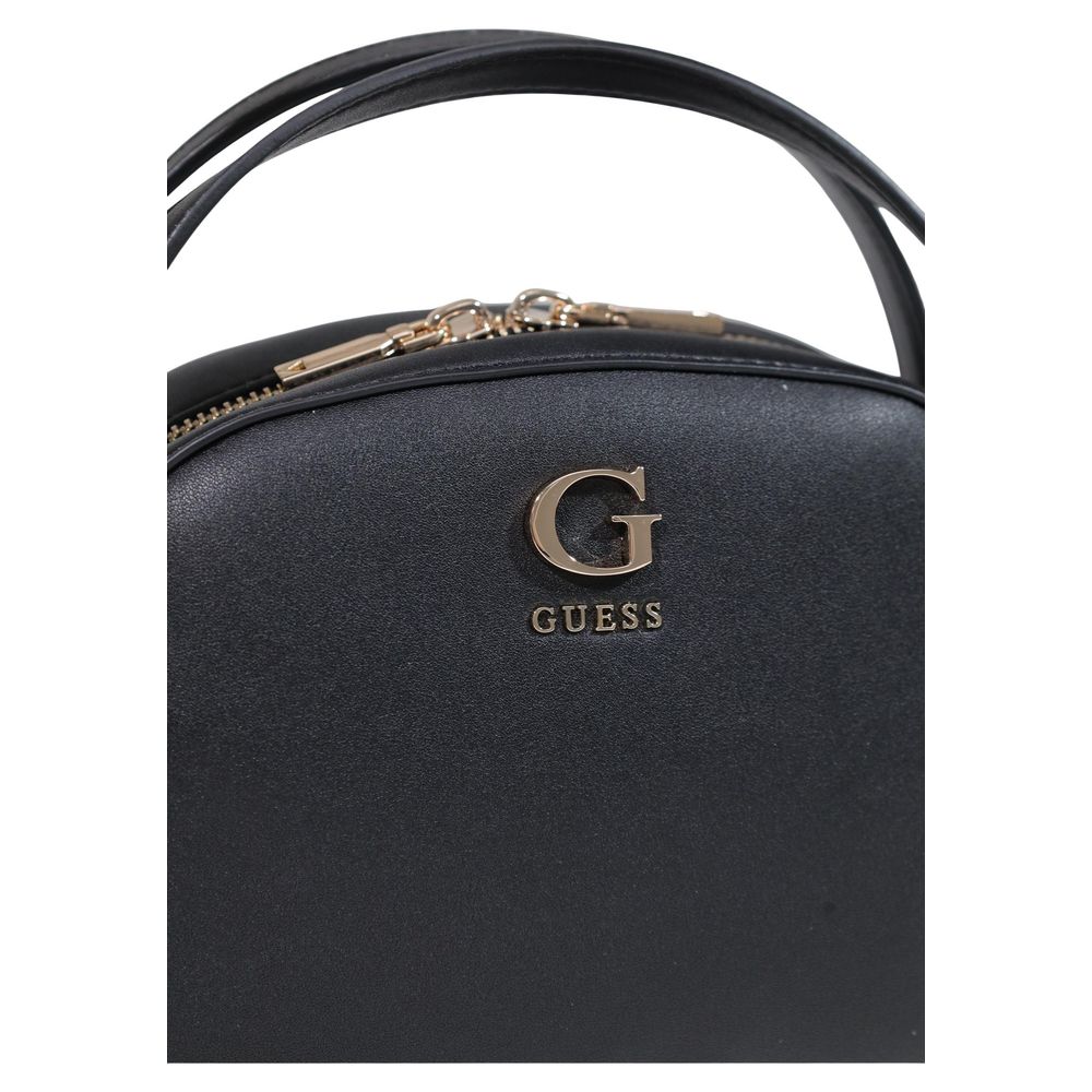 Guess Coleen Black Top Zip Crossbody Bag