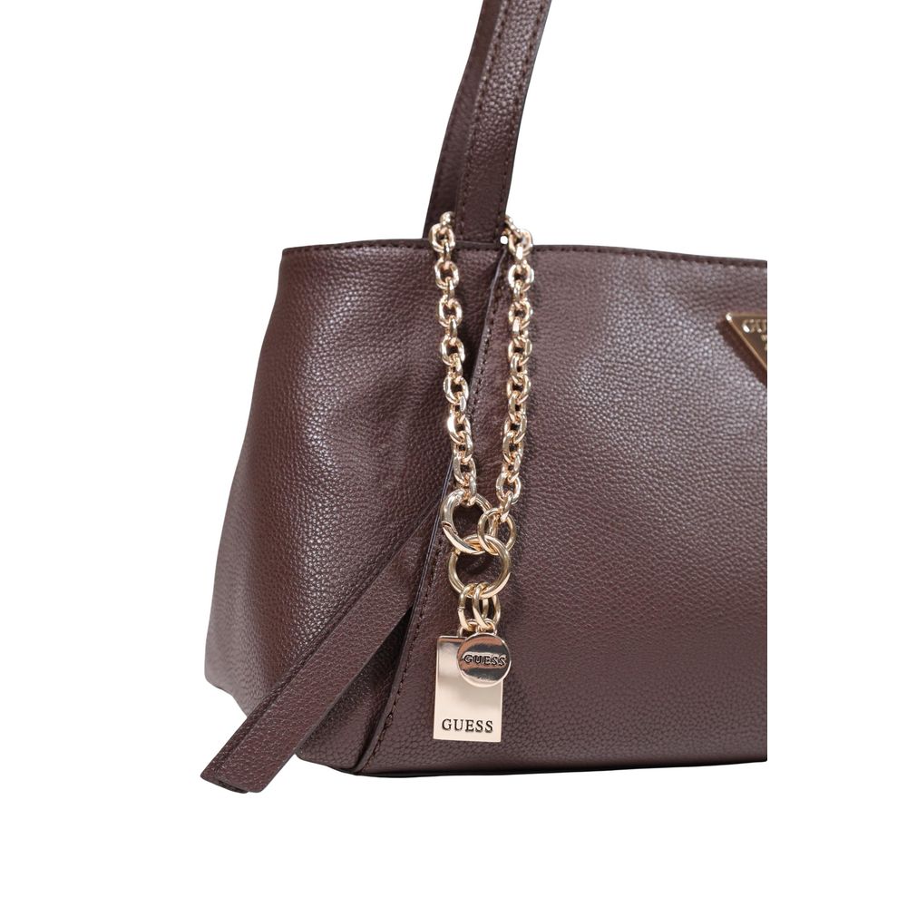 Guess Devon Brown Shoulder Satchel Bag