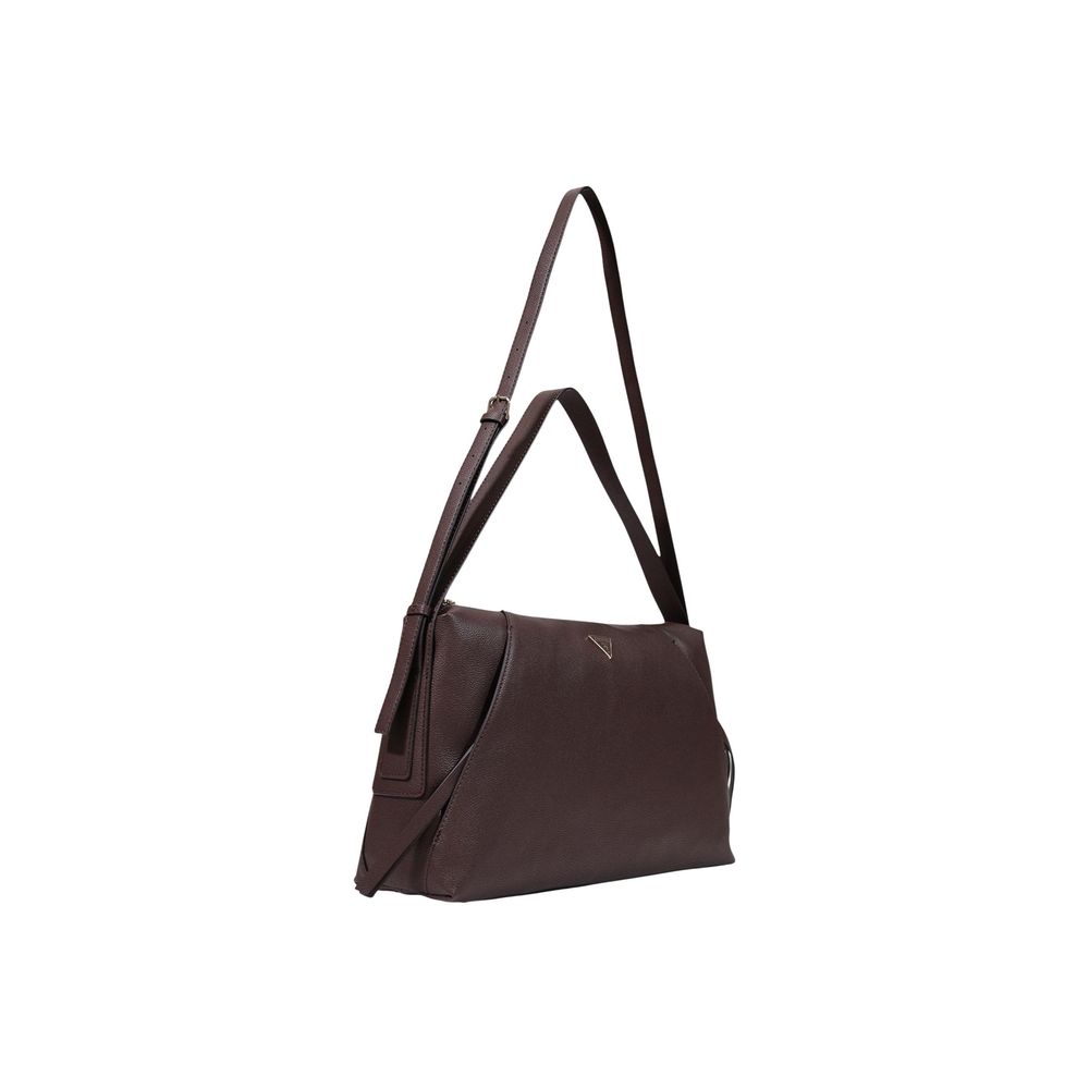 Guess Devon Large Brown Shoulder Bag