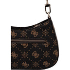 Guess Emelie Espresso Logo Shoulder Bag