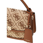 Guess Audrey Logo Latte Logo Crossbody Bag