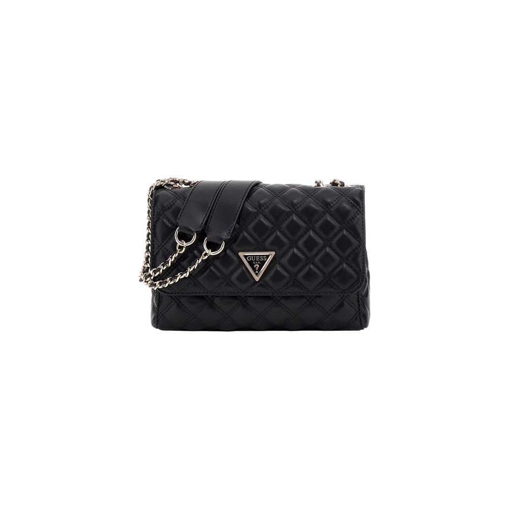 Guess Giully II Black Quilted Crossbody Bag
