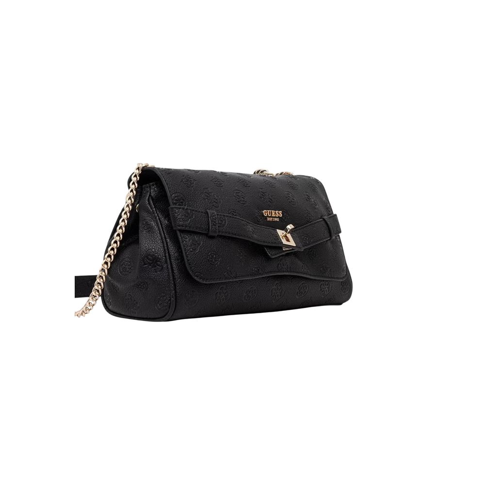 Guess Ella Logo Black Convertible Crossbody Bag