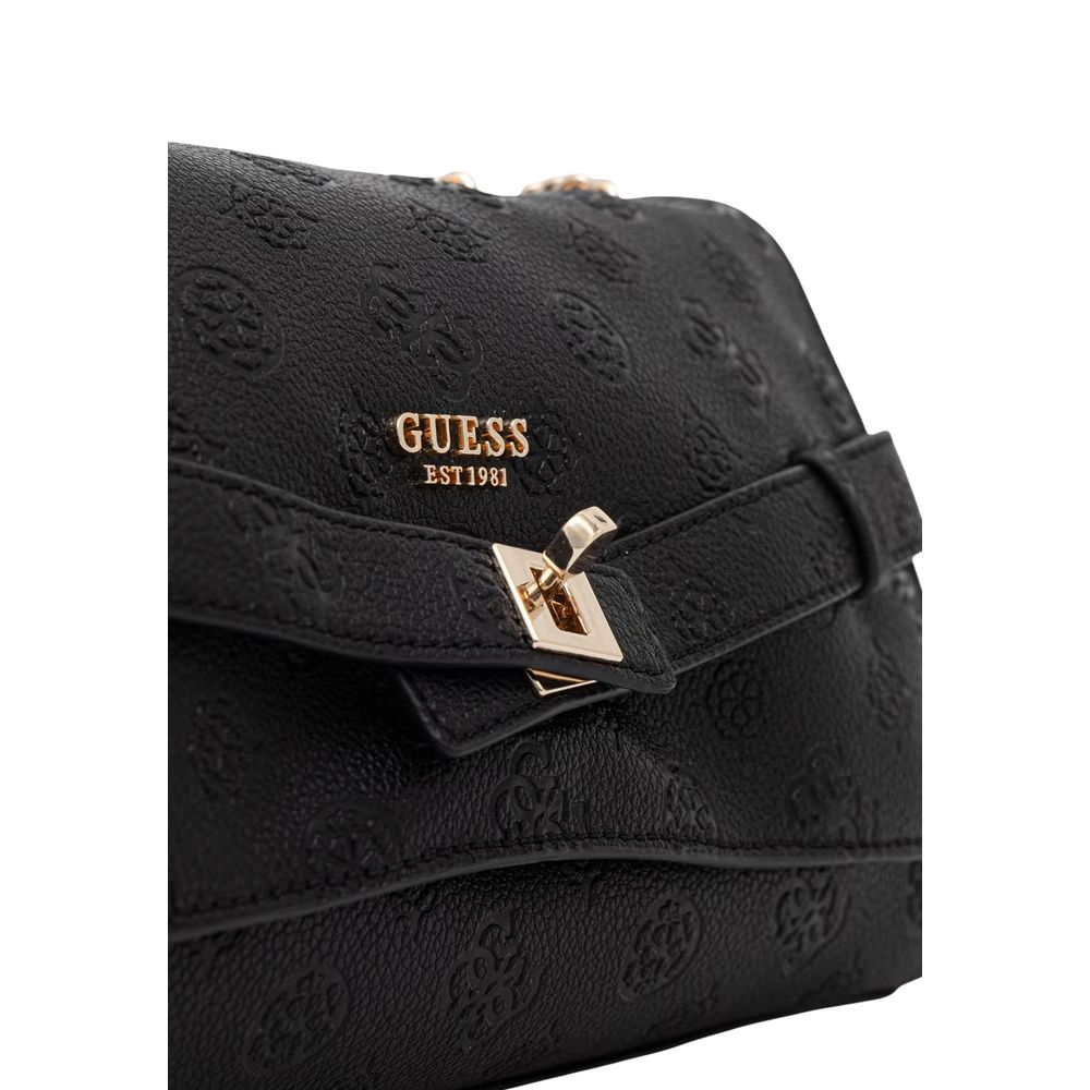 Guess Ella Logo Black Convertible Crossbody Bag