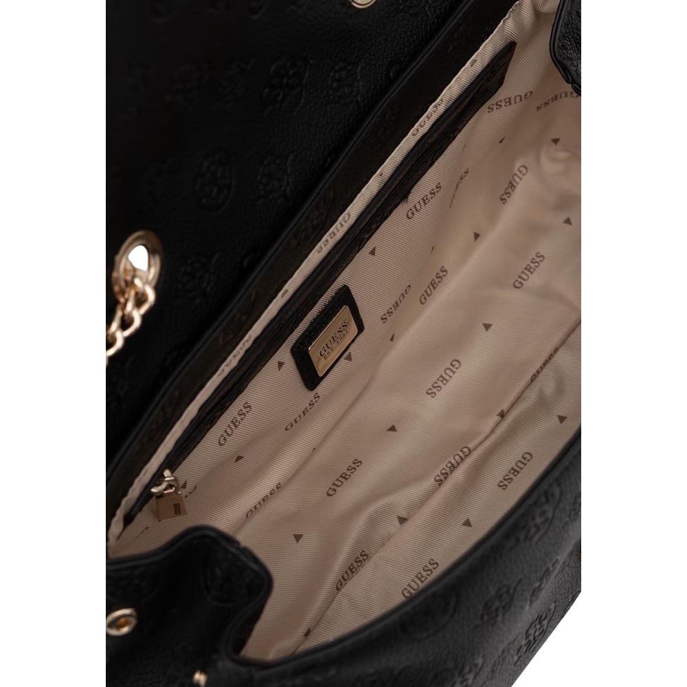 Guess Ella Logo Black Convertible Crossbody Bag