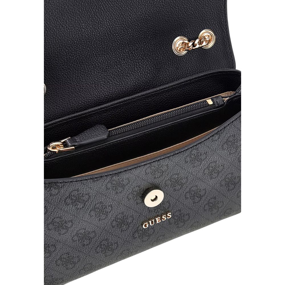 Guess Lindsey Coal Logo Convertible Crossbody Bag