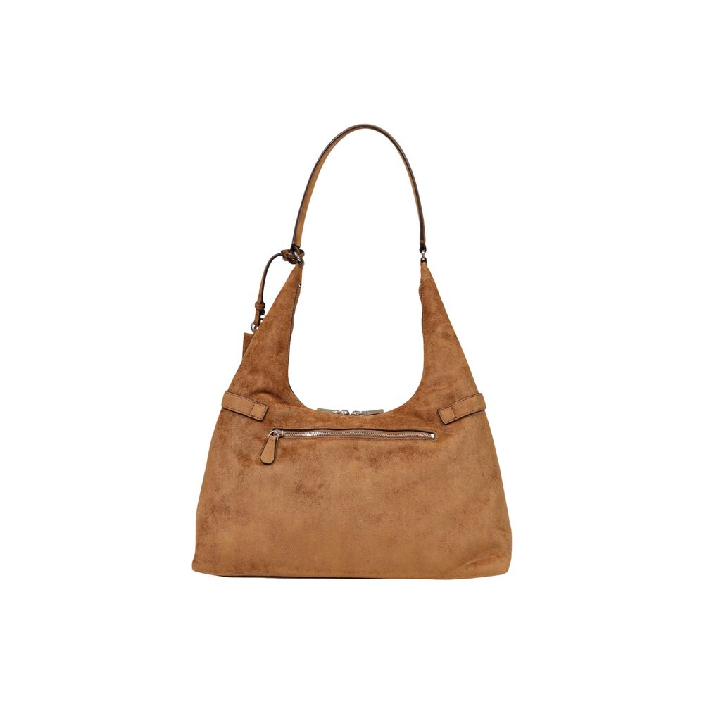 Guess Ella Cognac Suede-Effect Hobo Bag